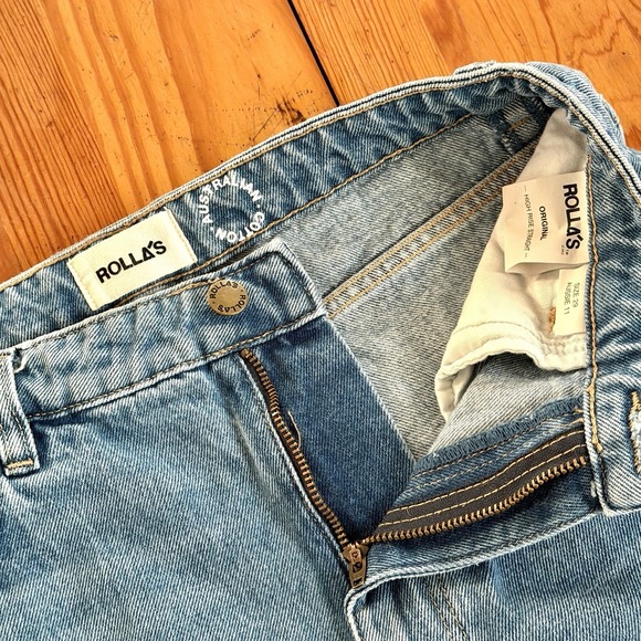 Rolla's Brad Blue Light Wash Original High Rise Straight Leg Jeans Size 29 - Picture 6 of 10